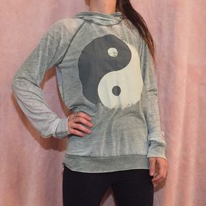Distressed YingYang hoodie